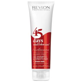   Revlon 45 Days Brave Red szulfátmentes sampon vörös hajra, 275 ml