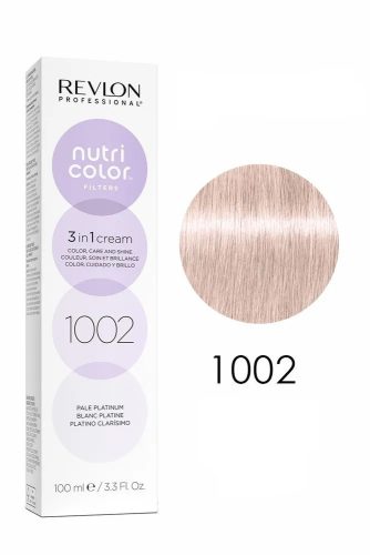 Revlon Nutri Color Creme színező hajpakolás 1002 Gyöngyház platina, 100 ml