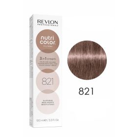   Revlon Nutri Color Creme színező hajpakolás 821 Ezüstös bézs, 100 ml
