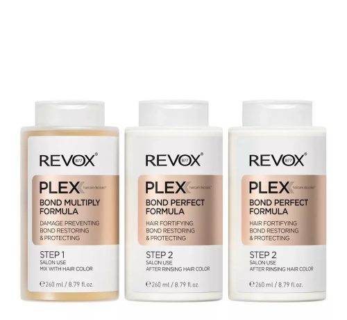 Revox Plex Professional professzionális hajújraépítő szalonkezelés szett, 3x260 ml