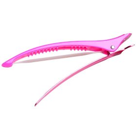   Framar Elastic Sectioning Clips hajcsipesz gumiszalaggal, pink, 4 db