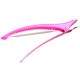 Framar Elastic Sectioning Clips hajcsipesz gumiszalaggal, pink, 4 db