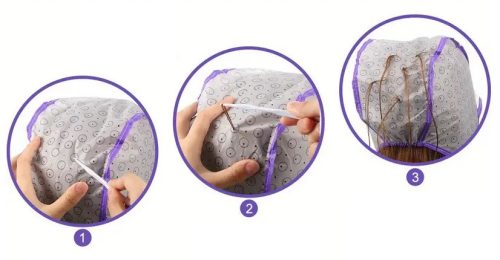 Hair Power melírsapka, kék, 1 db