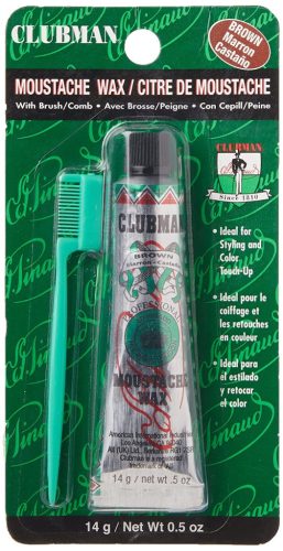 Clubman Pinaud Moustache Wax barna bajuszwax, 14 g