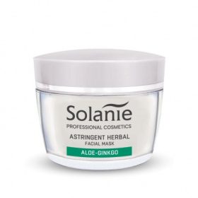   Solanie Aloe Ginkgo gyógynövényes összehúzó arcpakolás, 50 ml