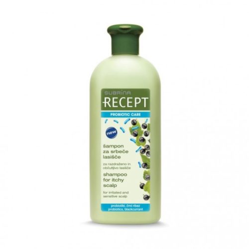 Subrina Recept Probiotic sampon Érzékeny fejbőrre és viszkető fejbőrre, 400 ml