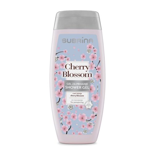 Subrina Cherry Blossom tusfürdő cseresznyevirág illattal, 250 ml