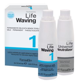   Farmavita Life Waving dauerszett 1 vékonyszálú, normál és vegyileg kevésbé igénybevett hajra, 2x110