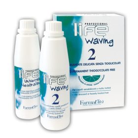   Farmavita Life Waving dauerszett 2 festett, melírozott hajra citrom illattal, 2x110 ml