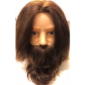 Kiepe férfi szakállas babafej humán hajjal 13305