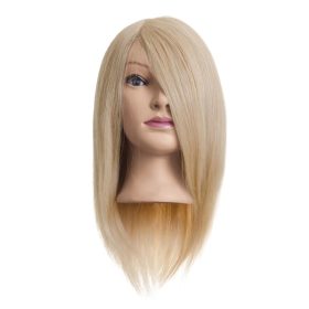 Luna babafej természetes hajjal 35cm, aranyszőke
