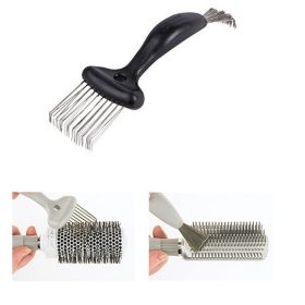 Olivia Garden Ceramic+Ion 2in1 hajkefe tisztító fekete