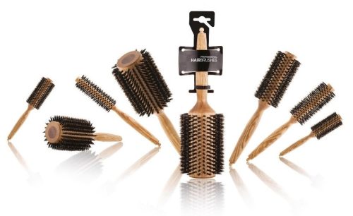 Kőrisfa vaddisznósörte körkefe, 45 mm