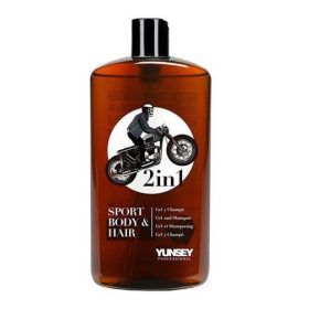   Yunsey Barbers 2in1 sampon és tusfürdő férfiaknak, 380 ml