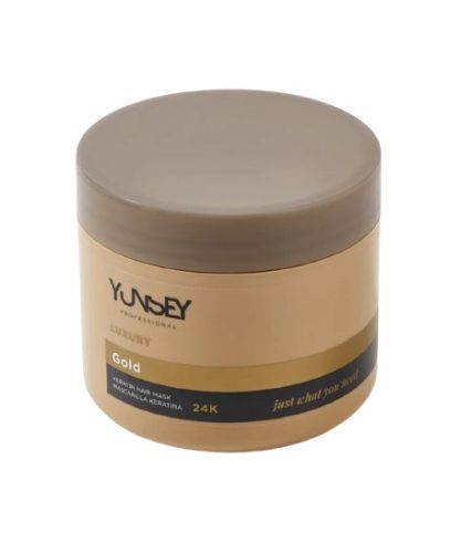 Yunsey 24K Arany hajpakolás argánolajjal és keratinnal, 500 ml