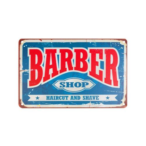 Barber és fodrász dekorációs tábla 02