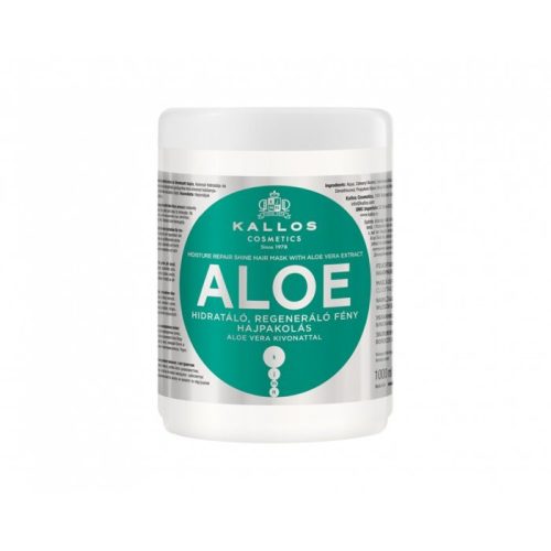 Kallos Aloe Vera hidratáló, regeneráló fény hajpakolás, 1 l